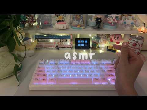 cute pink keyboard asmr