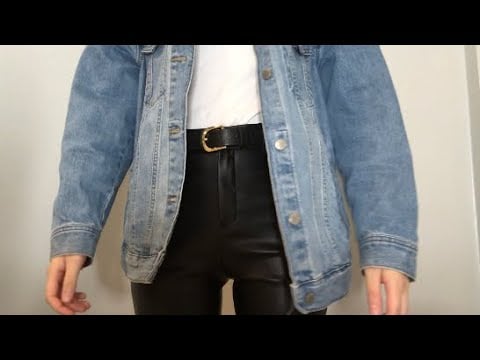 ASMR | Leather Pants & Jeans Jacket Sounds | REQUESTED