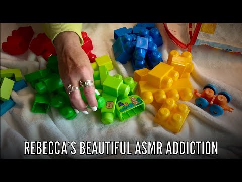 Plastic Blocks ASMR! (No talking version) Nostalgic playtime