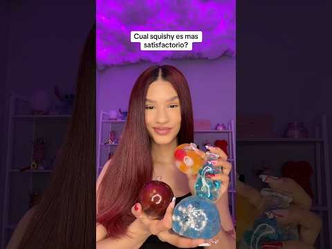 ASMR Cuál squishy es más satisfactorio? #asmr #shorts #squishy #asmrsquishy  #crackingsound