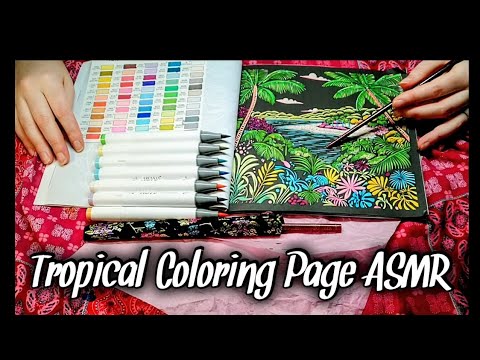 Aesthetic Coloring Book #ASMR #SoftSpoken #ColorWithMe #ColourWithMe 