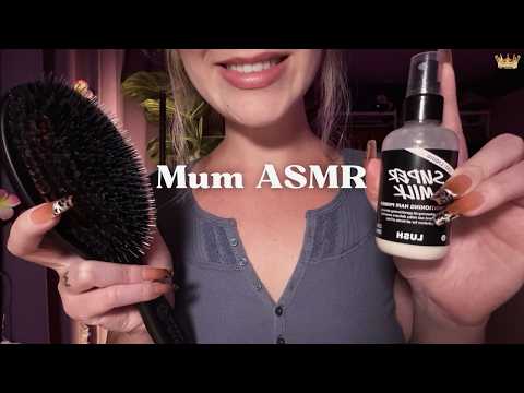 ASMR POV: Mum brushes your hair & comforts you | soft spoken & close whispers