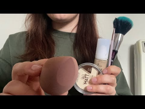 First time trying fast & aggressive makeup asmr 💆‍♀️😴 layered sound & no talking lofi asmr