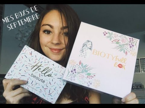 ASMR FRANCAIS ♡  Mes Boxs de Septembre - Birchbox & Biotyfull box ♡ (chuchoté)