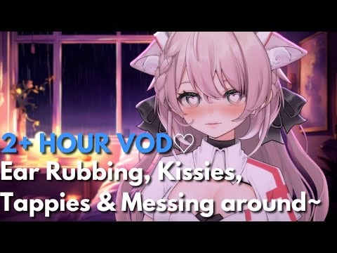 ASMR Ear rubbing, Kissies, Tappies, & Messing around ~ ♡ (Binaural) (3DIO)