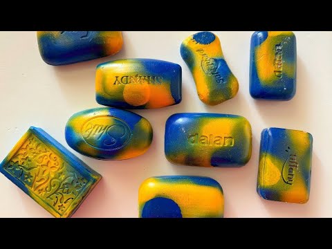 Dry Soap carving ASMR\ relaxing sounds\ No talking. Satisfying ASMR video\ Cutting soap