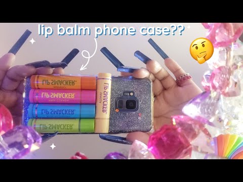 ASMR Camera Tapping, Camera Scratching, Jade Rolling ASMR, Lip Balm Phone Case, Cute Highlighters