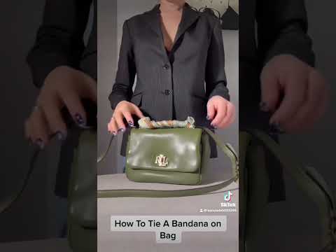 HOW TO TIE A BANDANA ON BAG