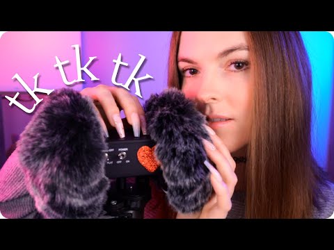 ASMR Tktk Sksk Chuko - Fluffy Ear Massage & 3Dio Case Scratching (+ subtle delay effect)