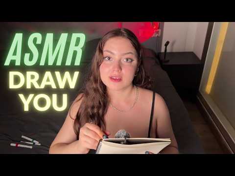 ASMR | Detailed Artist Roleplay Sketching Your Face | Soft Spoken, Mic Pumping & Paper Tingles