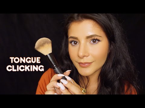 ASMR Tongue Clicking Makeup Roleplay