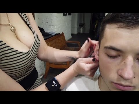 💈UKRANIAN LADY BARBER IRA'S ASMR EAR MASSAGE & BACK SCRATCHING | DEEP RELIEF