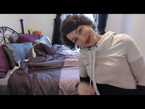 ASMR | Making My Bed | Changing the Bedding | With Talking | Scratching Fabric | Sheets | Comforter