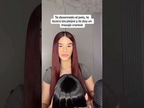 Te desenredó el pelo, te busco los piojos, te pongo un gotero y te doy un masaje asmr