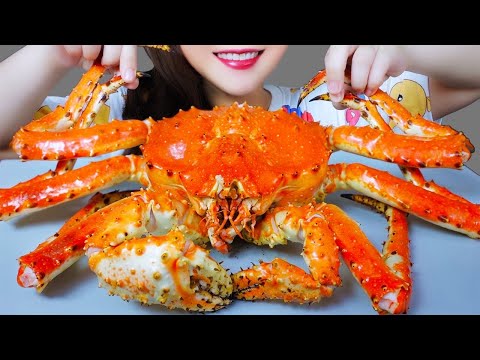 ASMR EATING WHOLE KING CRAB EATING SOUNDS | LINH-ASMR 먹방