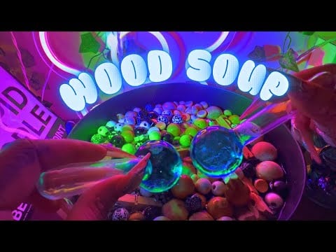 ASMR | Relaxing WOOD SOUP for sleep  | BRAIN MASSAGE | Deep Sleep & Relaxation | Dark Screen