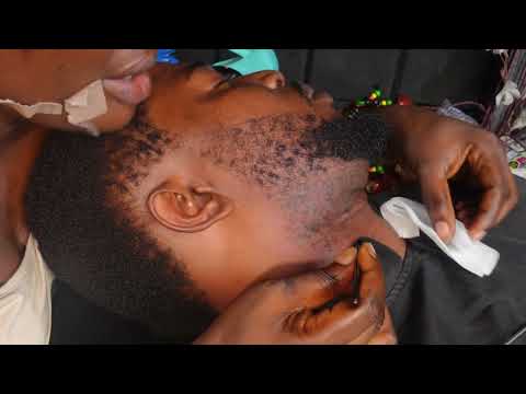 Asmr ✨soft gum attentive beard grooming, nitpicking, ingrown hair pulling, Relaxing neck massage.