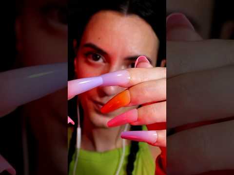 ASMR con UÑAS EXTREMAS 💅🏻 #asmr #shorts