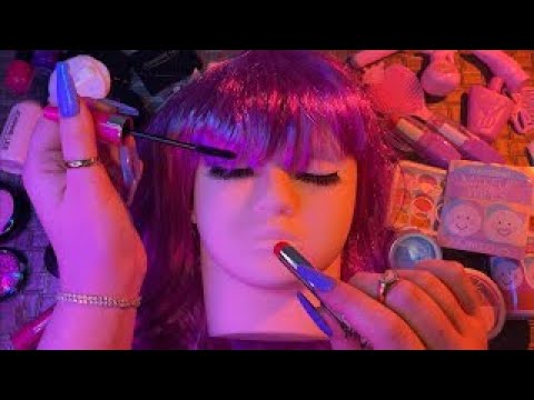 ASMR :) Fake Makeup on Mannequin (repost)