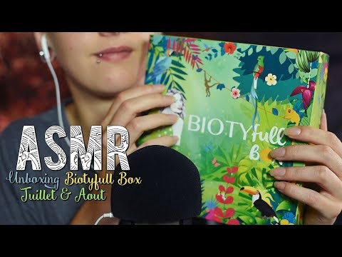 ASMR Français  ~  Unboxing - BIOTYfull Box Juillet & Aout