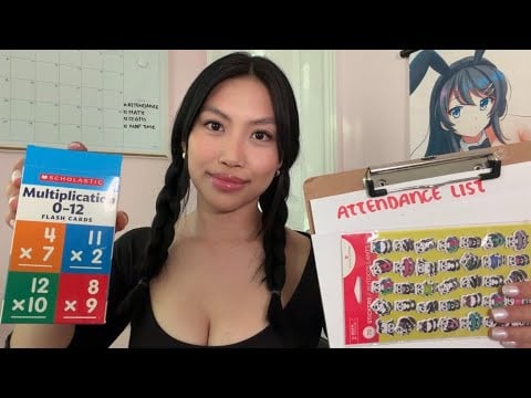 ASMR Classroom Teacher Roleplay (First day of summer school)