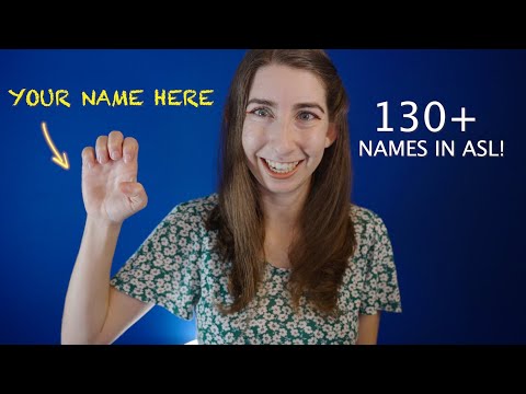 Signing YOUR Name In American Sign Language (ASMR)