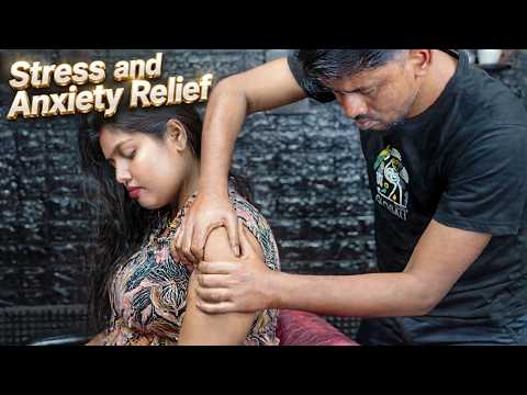 Calming ASMR Head And Shoulder Massage for Deep Relaxation and Anxiety Relief