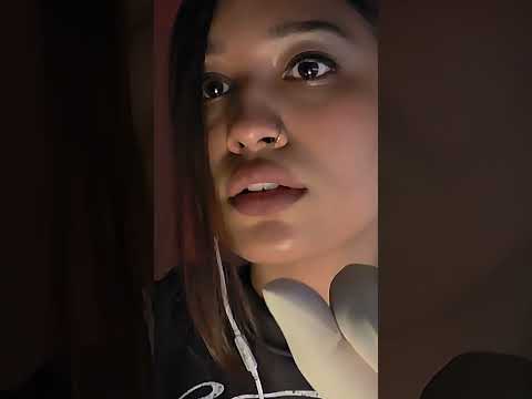ASMR TOUCHING YOUR FACE 😌 WITH GLOVED HAND 🧤💕 #asmr #tingles #asmrcommunity #relax