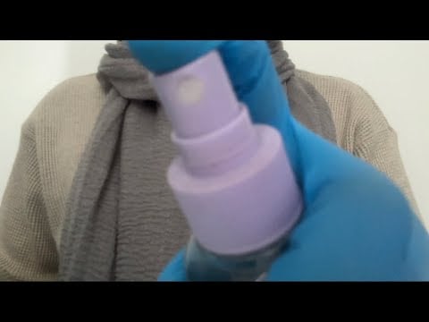 ASMR | Cleaning your face (camera touching, spraying on you)