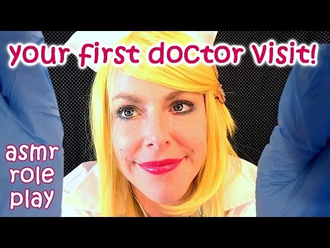 ASMR Nurse Role Play: Your First Doctor Exam Visit, Soft Spoken Binaural Ear Massage