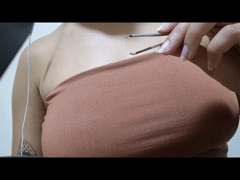 ASMR fixing your eyebrows 