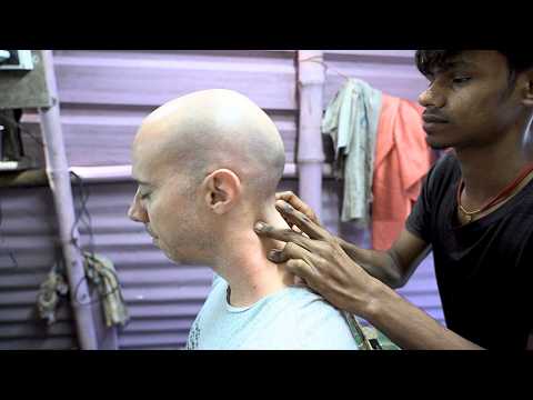 WOW! Young Barber’s Fast Hands | Unbelievable ASMR Head Massage Under a Shack