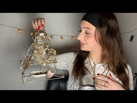 ASMR | 1 Hour of showing you my Jewelry ✨ close up whispers, fabric scratching, jewelry sounds,...