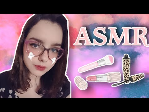 ASMR - MOSTRANDO MINHAS MAQUIAGENS ✨ (caseirinho)