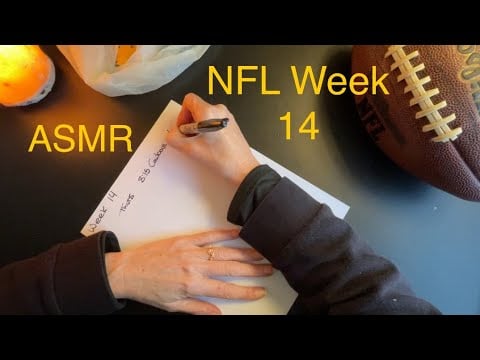 NFL Week 14 Picks ASMR ✨ Soft-Spoken, Whispered Bag Pulls & Relaxing Football Sounds