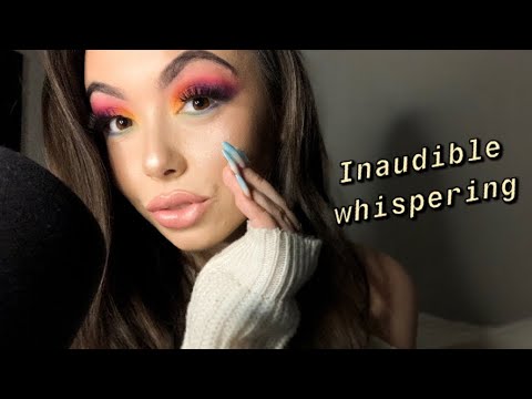 ASMR INAUDIBLE WHISPERING | CLOSE UP