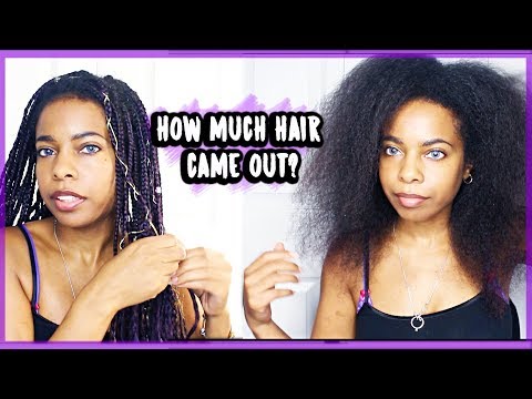 TAKING OUT MY BOX BRAIDS⎜SHEDDING , BUILD UP, & HAIR GROWTH?