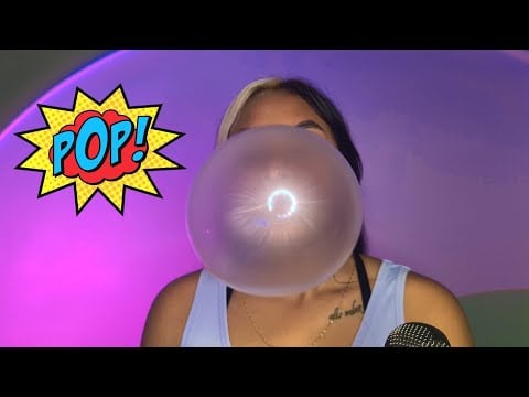 ASMR Rambles + Gum Chewing, Popping Gum , Snapping Gum