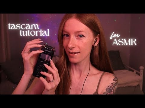 How to use the Tascam for ASMR ✨ (Soft-spoken tutorial)
