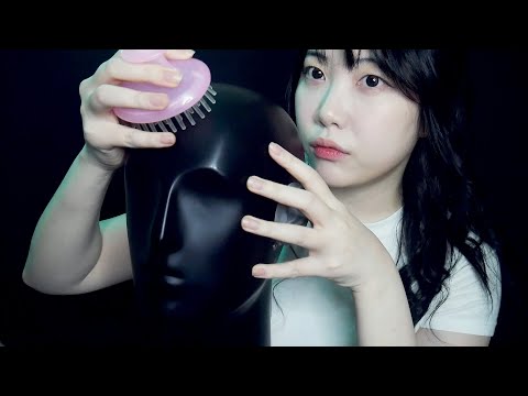 ASMR 편안하게 잠들고 싶을땐 더미헤드 지압이지!  (뒷부분 노토킹) Dummy Head massage