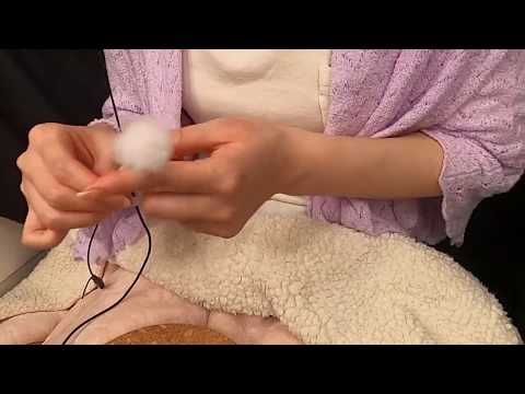 【ASMR】耳掃除ロールプレイ/ear cleaning/耳かき/梵天/音フェチ