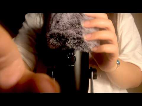 [ASMR] fluffy mic massage & whisper ramble