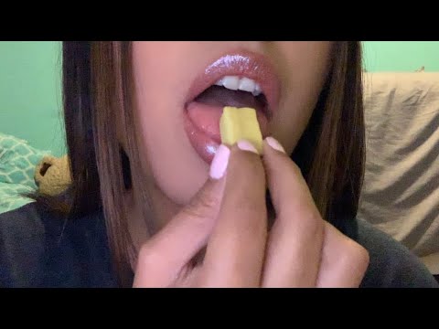 ASMR | INTENSE WET MOUTH SOUNDS, GUM CHEWING, LIP GLOSS APPLICATION + KISSES