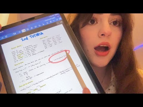 ASMR ENSEÑANDOTE INGLES PT2
