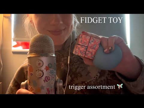 ASMR Fidget Toy Trigger Assortment! (tapping, over explaining, mic triggers, relaxing whispers)