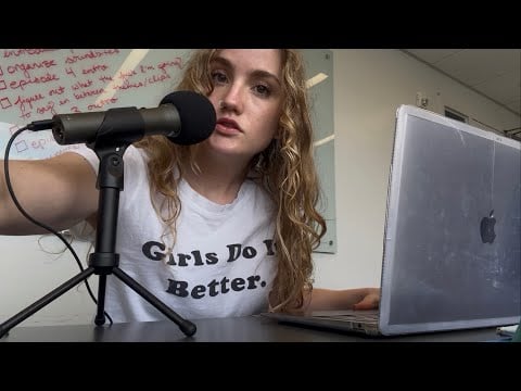 college girl caught on camera!?!? | ASMR Typing & Work with Me (plz watch i need ur help 😭)
