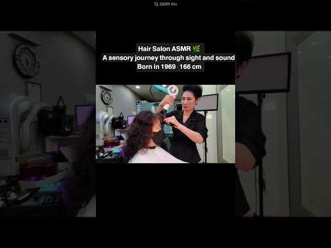 Hair Salon ASMR: Visual and Auditory Activation # Digital Setting Perm for Bouncy and Long-lasting C