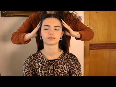 ASMR / Swedish Head Massage Techniques on a Real Person / Soft Spoken