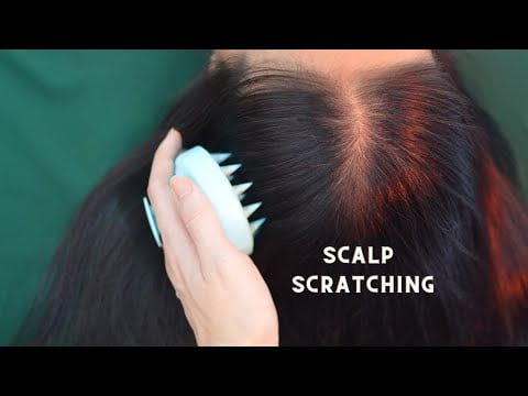ASMR Head Massage Real Person, Hair Parting, Hair Treatment For Relieve Insomnia, Headache