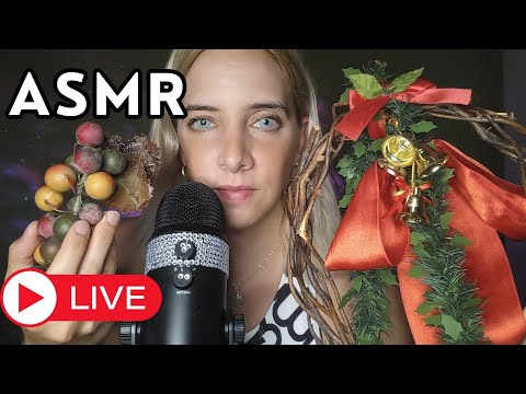 ASMR EN VIVO!! CON ADORNOS NAVIDAD 🎄🎅